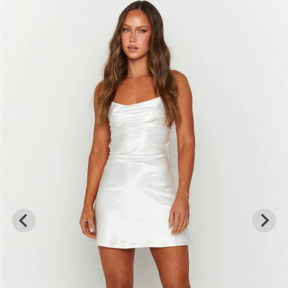 Beginning Boutique Come and Get It White Party Dress